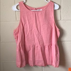 Sleeveless Pink Flouncy Summer Top